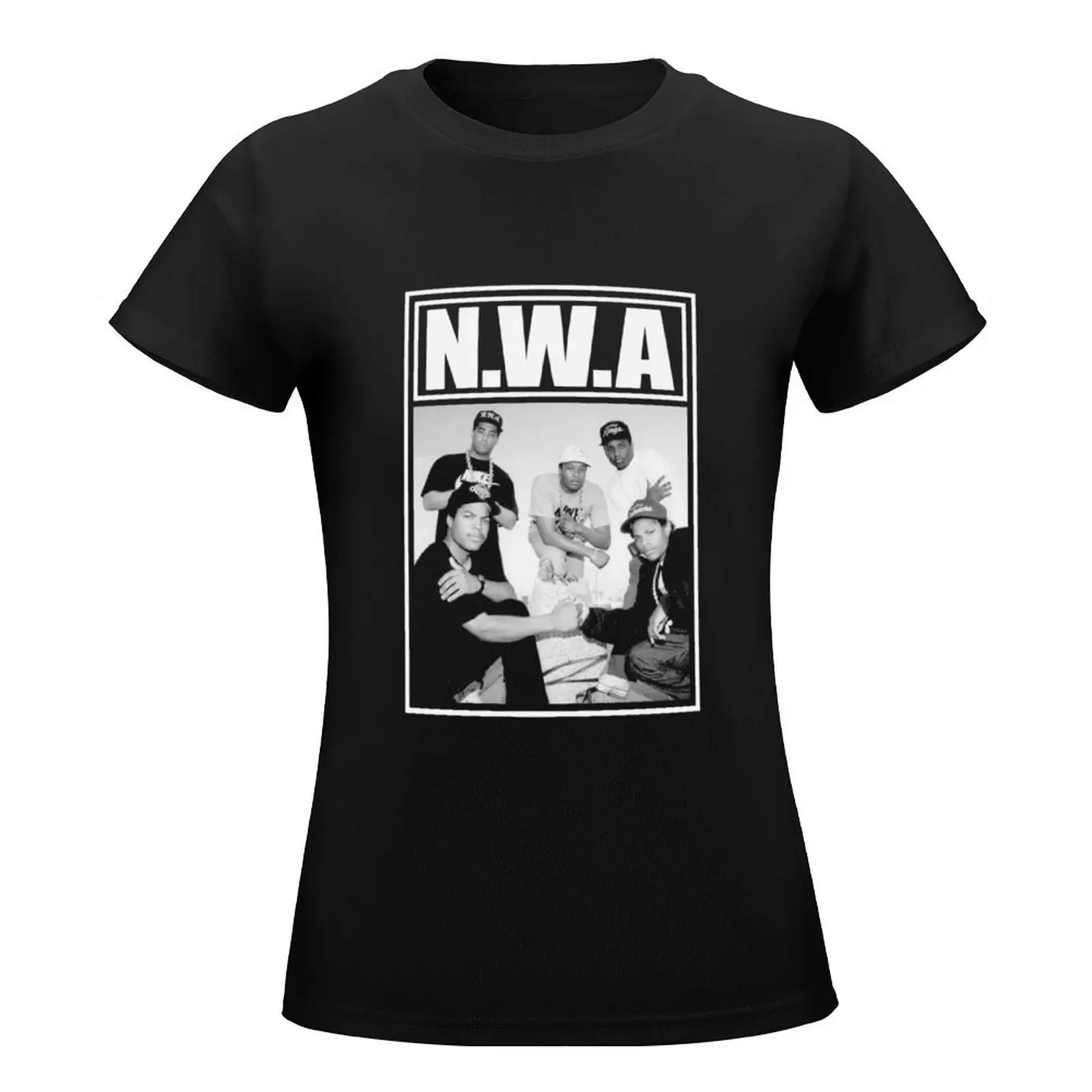 NWA GANGSTA T-Shirt Female clothing summer top korean fashion plain t shirts for Women