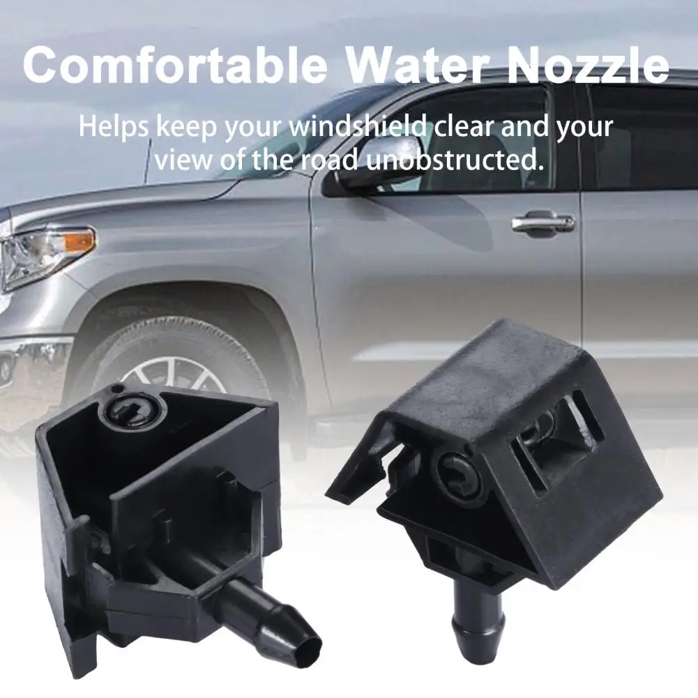 Water Spout Adjustable Car Front Windshield Wiper Nozzle for Qashqai 360 Degree Fan Spray Easy Installation Plastic