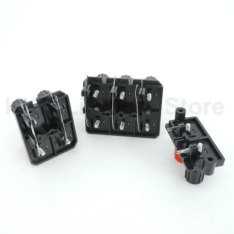 2/4/6 Pin Positions Banana Plug 4mm power Socket Connector External Audio Jack Speaker Amplifier Screw Post Block Bend k