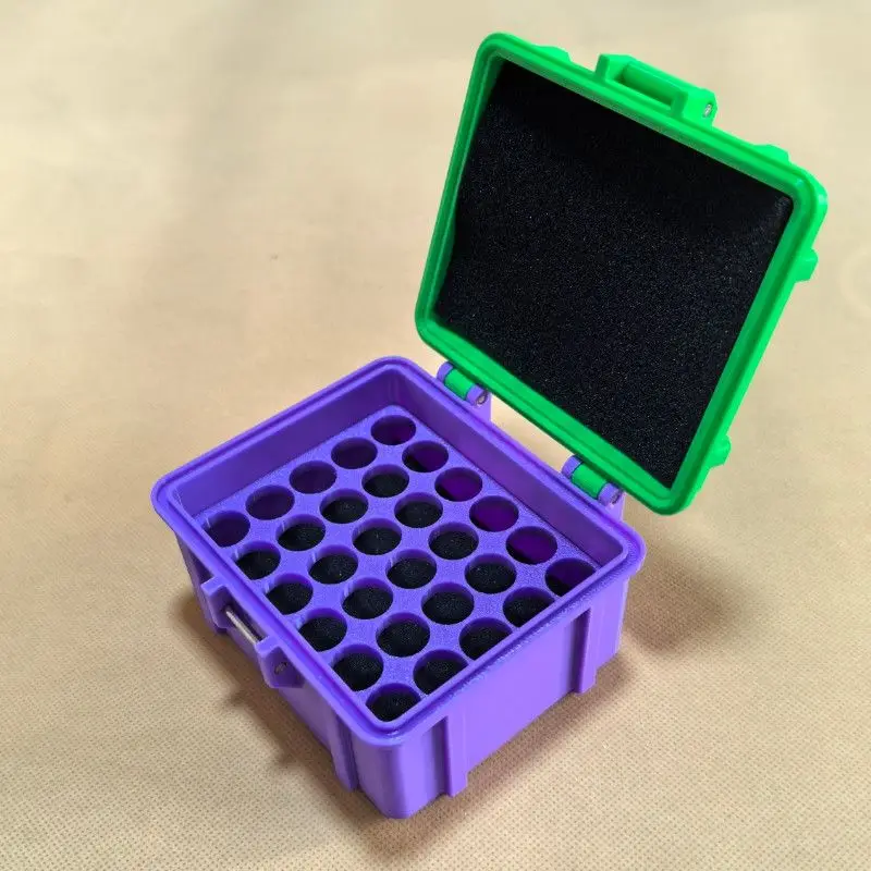 Portable battery storage box No. 5 AA No. 7 AAA battery box EVA protection dustproof and waterproof