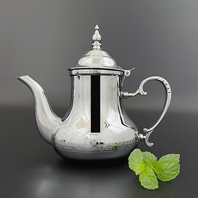 %*l forNew Moroccan teapot engraved Arab restaurant kettle camping small kettle
