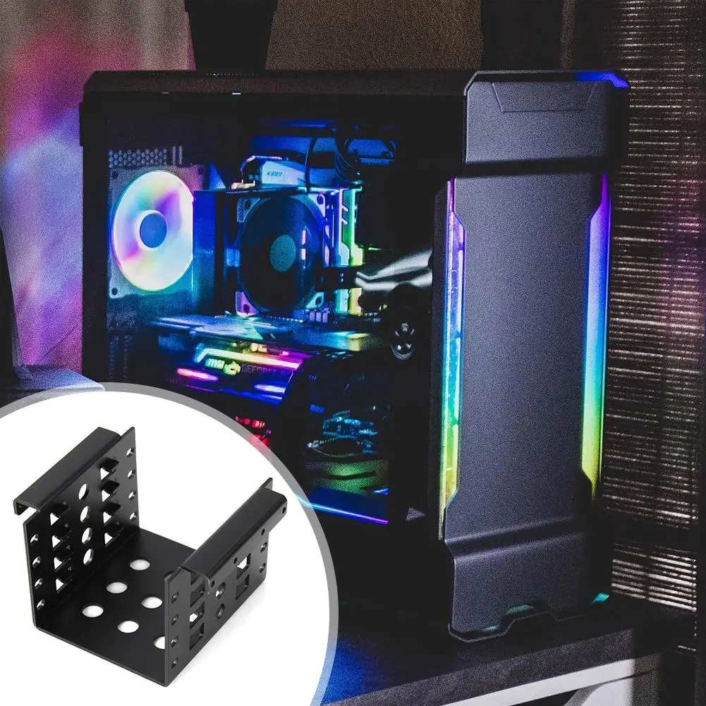 ชุดติดตั้งอะแดปเตอร์อะลูมิเนียมสำหรับใส่ฮาร์ดดิสก์ภายในขนาด 2.5 นิ้ว SSD ลงในช่องใส่ฮาร์ดดิสก์ขนาด 3.5 นิ้ว รองรับฮาร์ดดิสก์ได้สูงสุด 4 ตัว