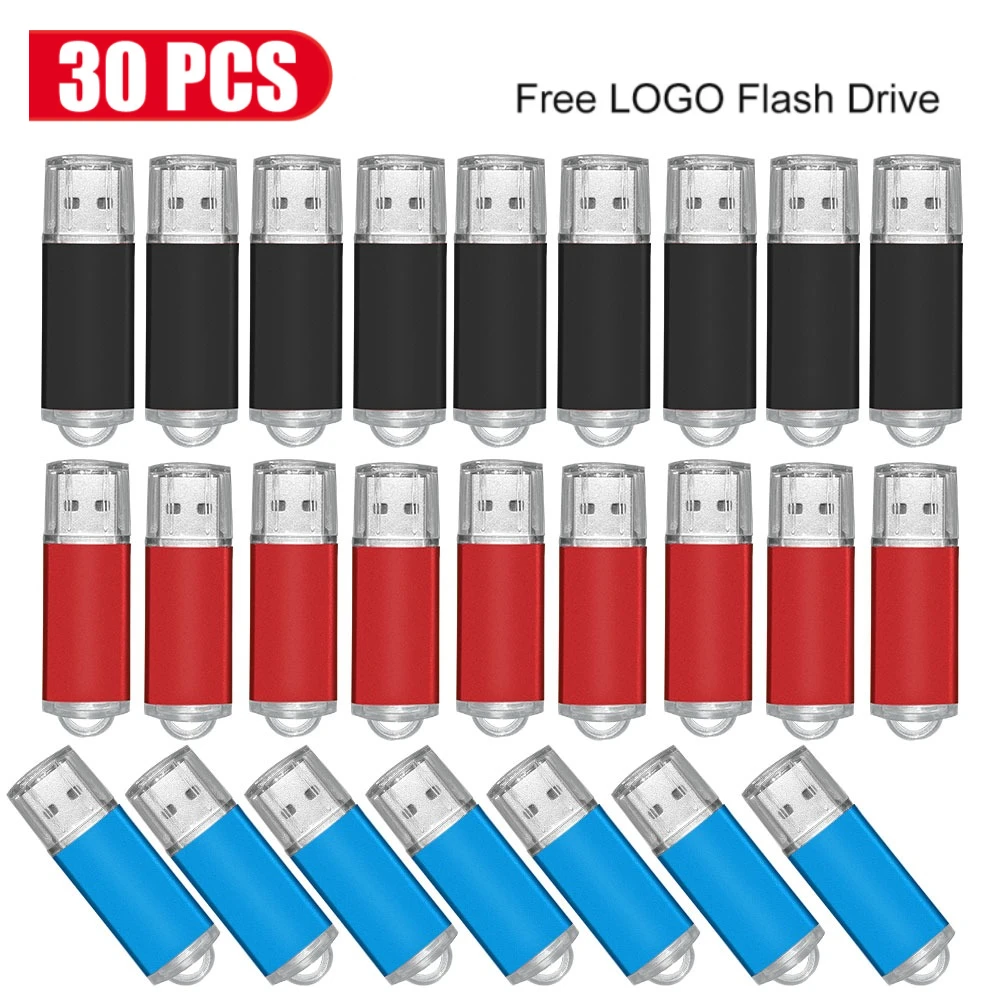 

30 шт. Pendrive 128 ГБ 64 ГБ 32 ГБ 16 ГБ Металлический USB-флеш-накопитель 2.0 32 64 16 4 ГБ Pen Drive 2.0 USB-накопитель на ключе Карта памяти с логотипом