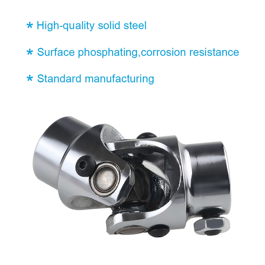 1pc Chrome Single Steering Shaft Universal U Joint 3/4\