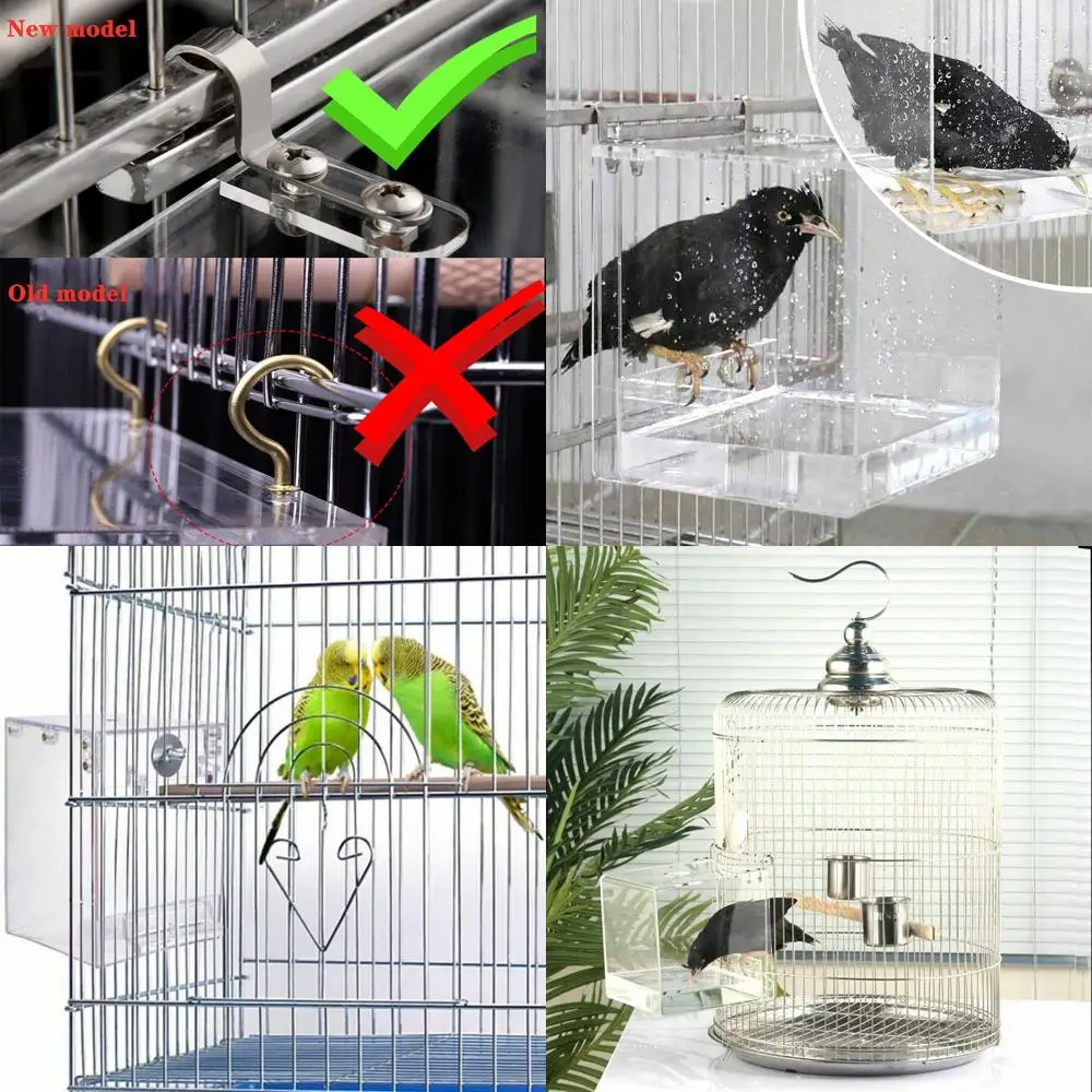 

Подвесной кубик для ванны для птиц, ванна для птиц, коробка для душа, миска, клетка, аксессуар для маленькой птицы, канарейка, попугаи, попугаи, гербаны Myna C