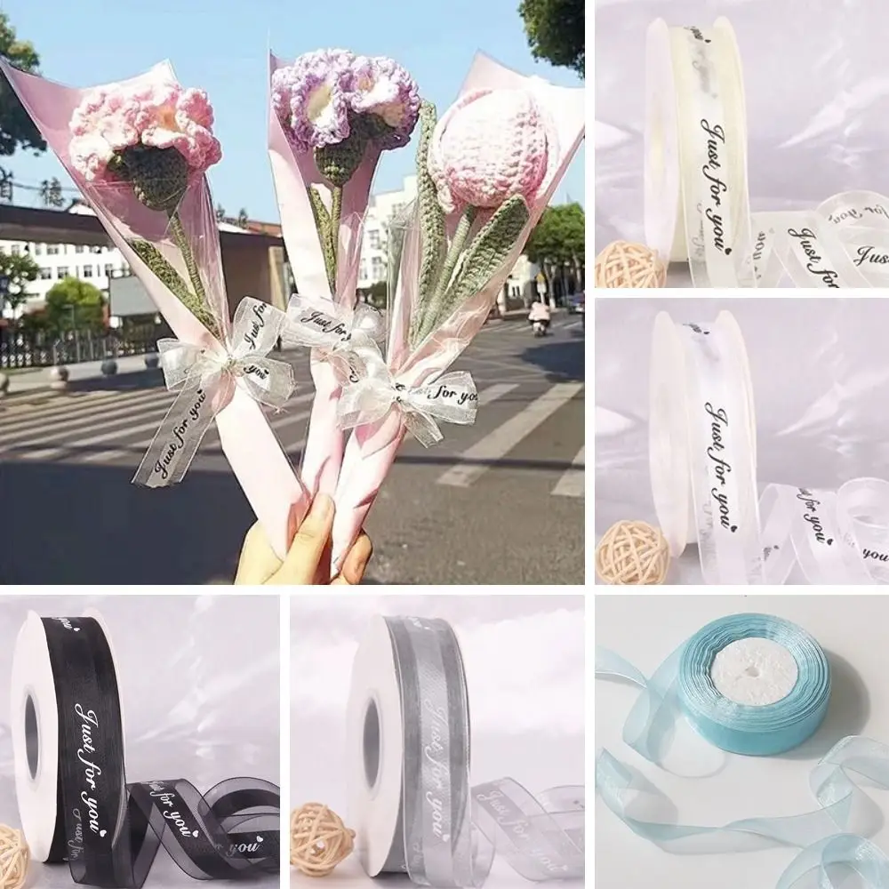 New Polyester Ribbons Flower Packaging Organza Ribbon Gift Packaging Ribbons Bow DIY Party Decorations Wrapping Supplies