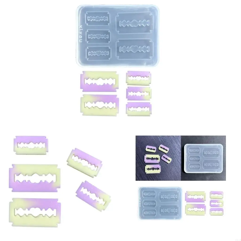 

Силиконовая форма для лезвия бритвы DIY, смола, декоративная форма для рукоделия, форма для изготовления ювелирных изделий