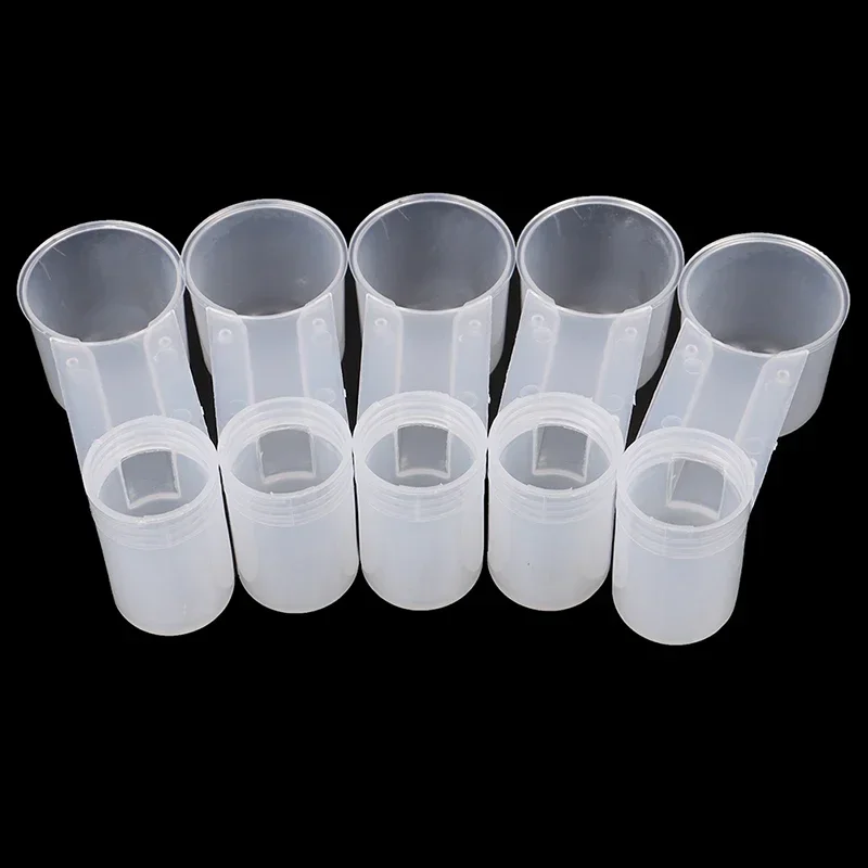 10Pcs Plastic Bird Feeder Clear Water Bottle Drinker Cup For Pigeon Bird Accessories Transparent