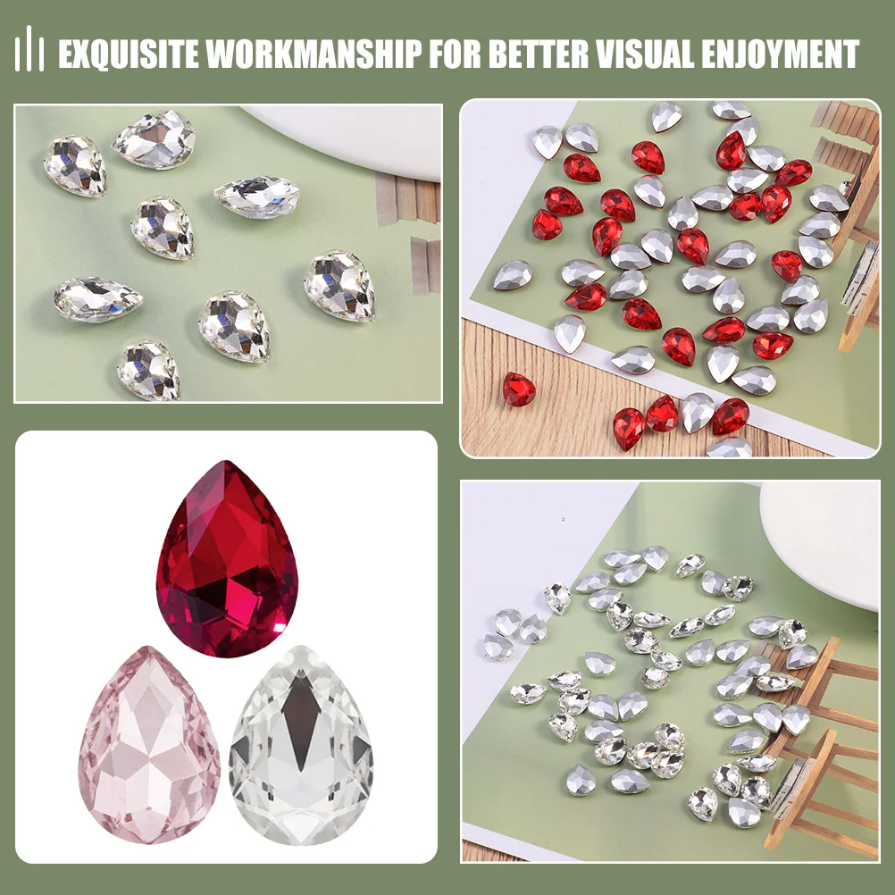 

150 шт. маникюрный салон, капли воды, стразы, стеклянные подвески-капли, принадлежности для маникюра, аксессуары для рукоделия для ногтей, телефона