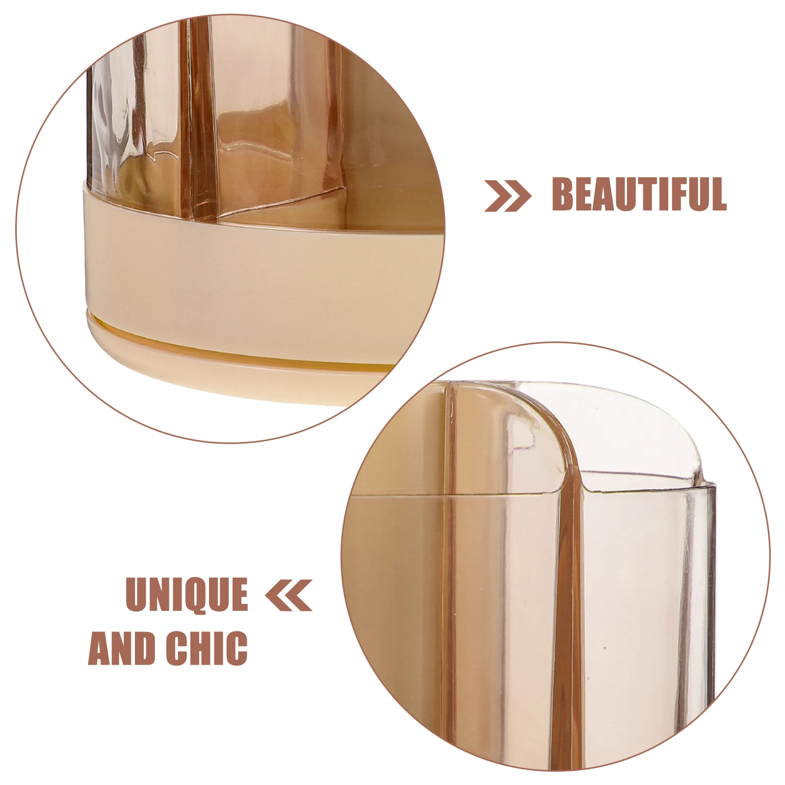 

360 Rotating Brush Holder Pencil Pen Desk Desktop Storage Abs Pp Material Large Capacity Makeup Brush Organizer