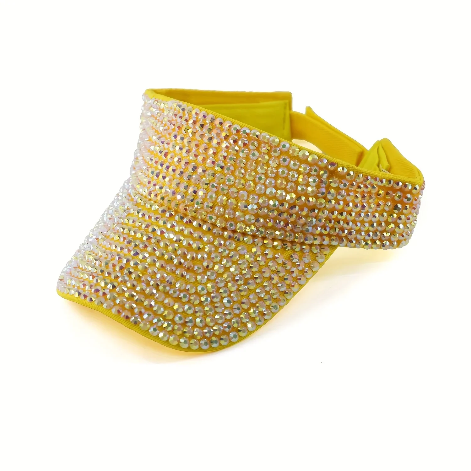 New Women's Shiny Rhinestone Sun Hat Adjustable Acrylic Baseball Cap suitable for outdoor activities holiday parties casual wear