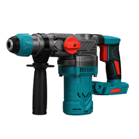 Drillpro 26MM Brushless Electric Hammer Drill Multifunctional Rotary Cordless Rechargeable Power Tool For Makita 18V Battery