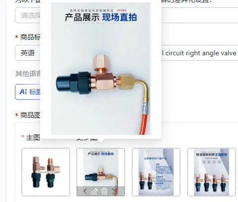 separation globe  vertical horizontal oil circuit right angle valve 1/4 return oil pipeline control