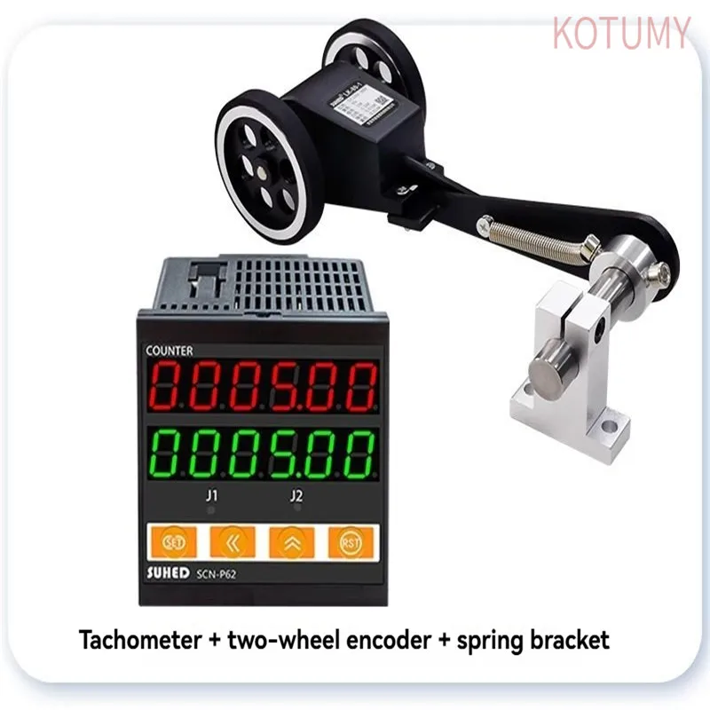 SCN-P62 Rolling Wheel Electronic Digital Meter Counter 12V/24V/220V Length Measurement Test Equipment Automatic Coder