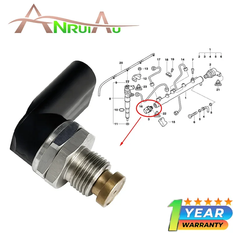 

13577787167 1800Bar Fuel Pressure Sensor For BMW 1 3 5 6 7 Series X3 X5 X6 2001-2013 Mini Rolls-Royce Zhinuo 2.0T 3.0T 2.0L 3.0L