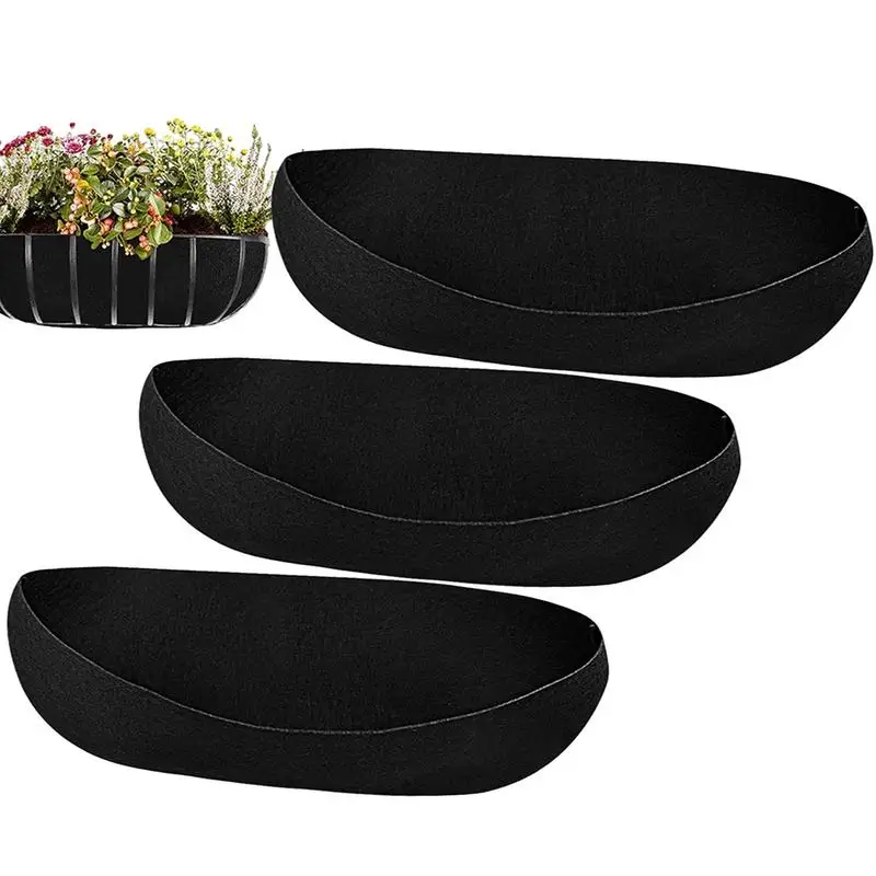 

3pcs/set Planter Basket Liners Felt Liners For Planters plant pot Hanging Basket Liners Replacement Liners For Outdoor Garden