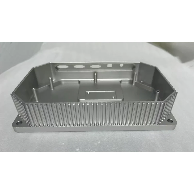 Custom Aluminum alloy heat dissipation shell cnc milling machining with natural anodized/powder coating