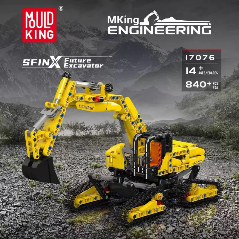 

Mold King 17076 SFINXFuture Экскавационный статический инженерный строительный блок в сборе Модель Toy17076