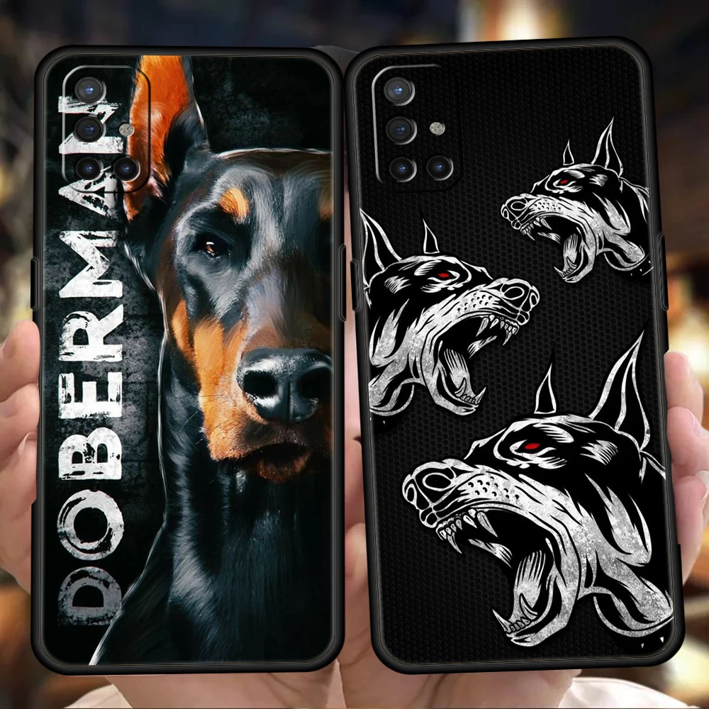 Doberman Dog Phone Case for Oneplus Nord N100 N10 10 7 8 9 10R 9R 7T 8T N200 CE 2 2T 9RT Z Pro 5G Silicone Cover Shell Capas Bag