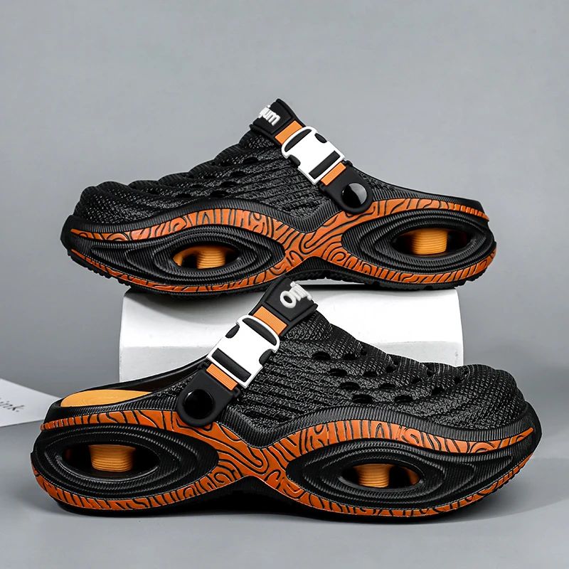 Summer Men's Beach Clogs Outdoor Sandals New Design Slippers EVA Soft Slides For Men Casual Garden Shoes Male Beach Slippers
