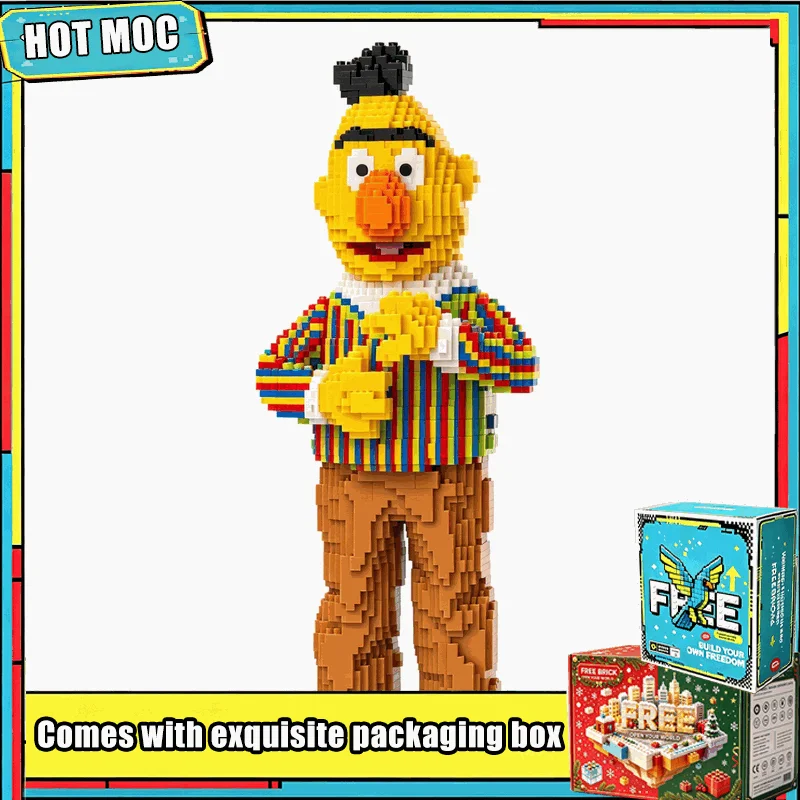 9072 PCS Classic Cartoon Puppet Figure Big Size Sculpture Model Building Blocks Set DIY Creative Assembly Educational Toy Gift