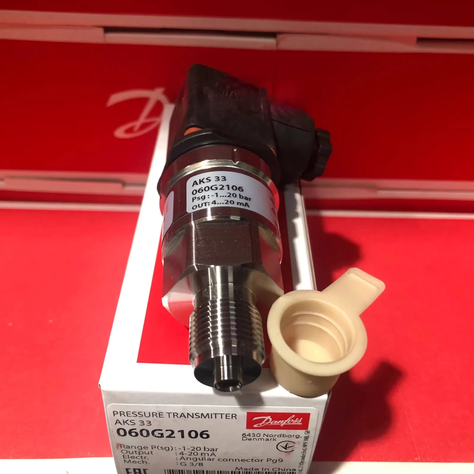 

New for Danfoss AKS33 pressure transmitters: 060G2051, 060G2101, 060G2102, 060G2104, 060G2105, 060G2106, 060G2107, 060G2108, 060