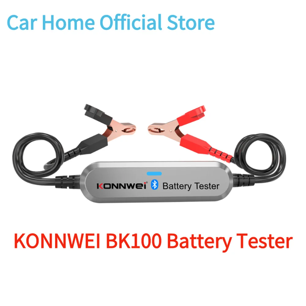 Battery Tester KONNWEI BK100 For 6V 12V Cars Motorcycles CCA Charging Cranking Test Tools