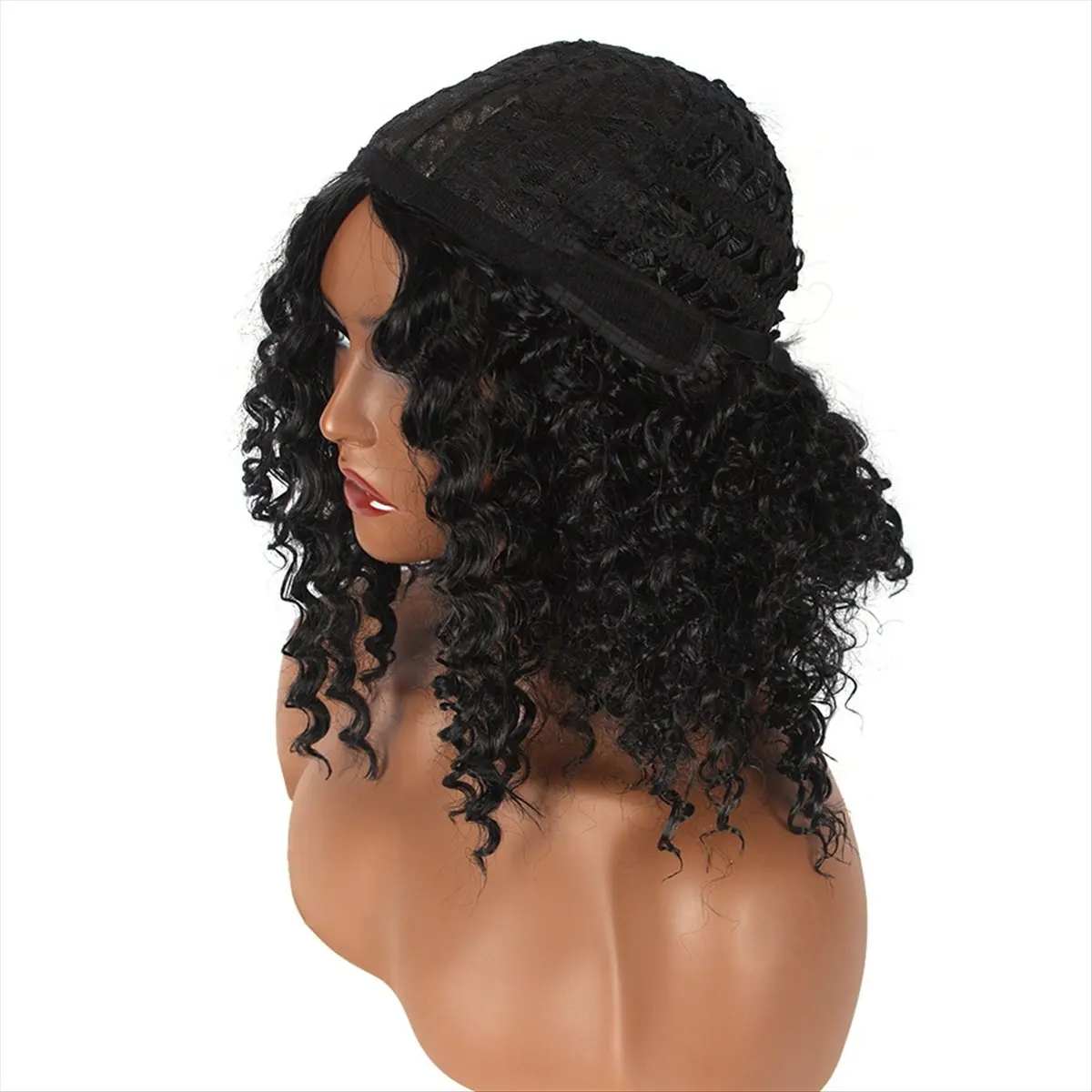 

*BAAY Wig HD Lace Front Wig Women'S Wig Glue-Free Invisible Lace Wig Short Curly Wig Afro Hair
