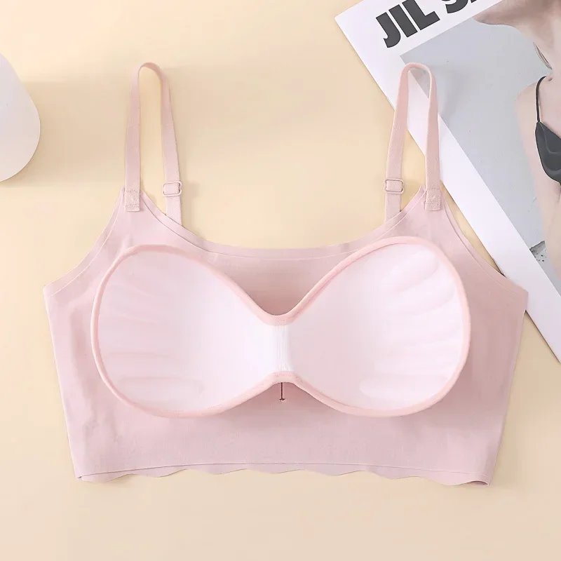 حمالة صدر رياضية بدون سلك من النايلون بدون خياطة للنساء، حمالة صدر رياضية رفيعة ومريحة