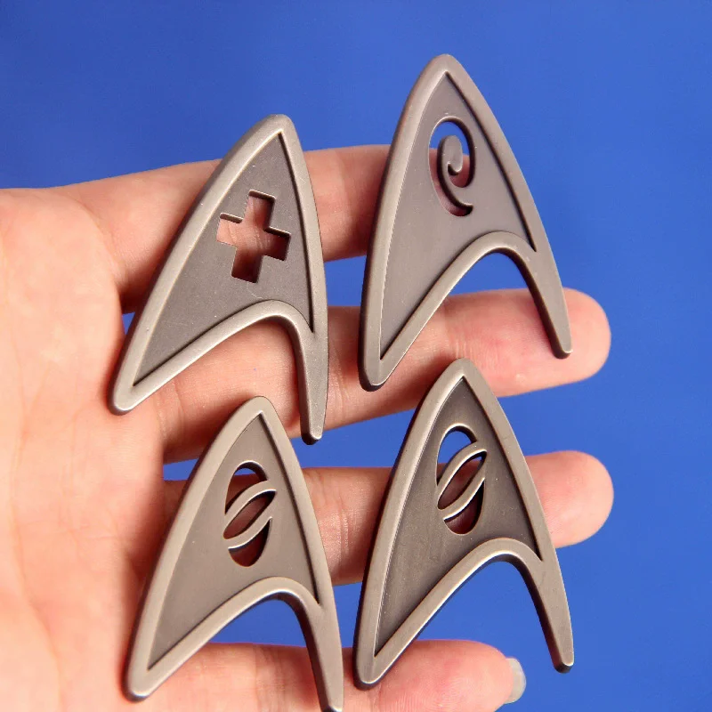 Broche de Chris Pine de Star Trek, Pin de Solapa de Comando, Insignia de Cosplay Científico, Emblema Médico de Metal, 4 Pines de Aleación, Accesorios y Regalos