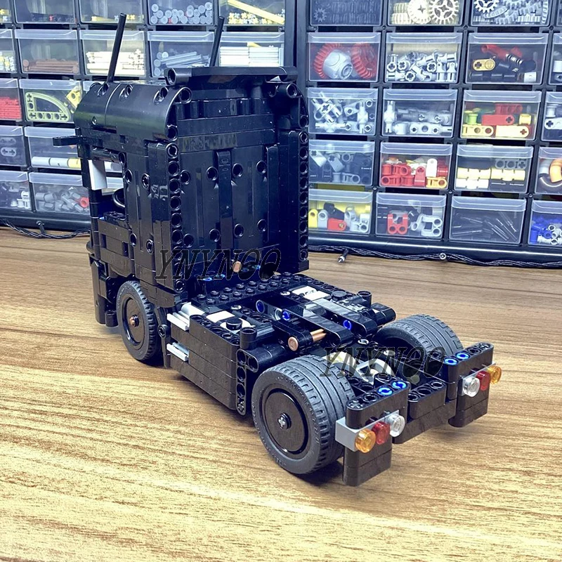 MOC Customed Actros Tractor 4X2 6X2 Truck Unit Engineering Vehicle Fit for Building Blocks Truck Model Bricks Kit Adults Gifts