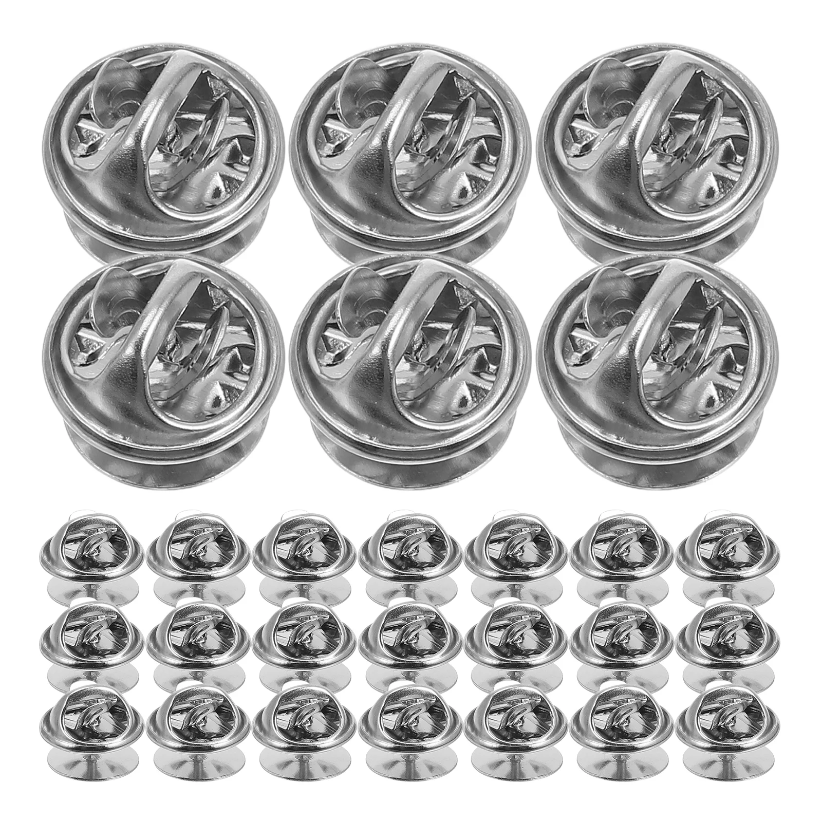 

150 Sets 10mm Nickel Base Butterfly Hat Pins Replacement Brooch Clutch Backs Metal Durable Jewelry Making Badges Service Bars