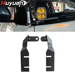 2pcs A pillar spotlight bracket Fit for 12-26 Nissan Patrol Y62 Driving Light engine hood LED Light antenna bracket Accessories