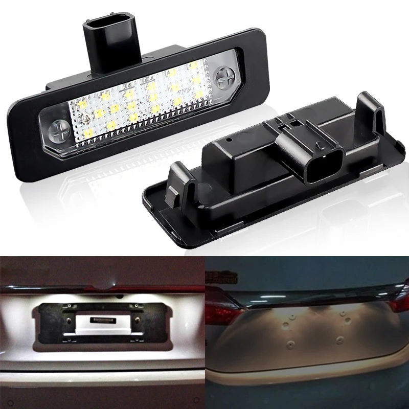 

For Ford Mustang Flex Focus Fusion Taurus Lincoln MKS MKT MKX MKZ Mercury Milan Sable Auto Car LED Number License Plate Lights