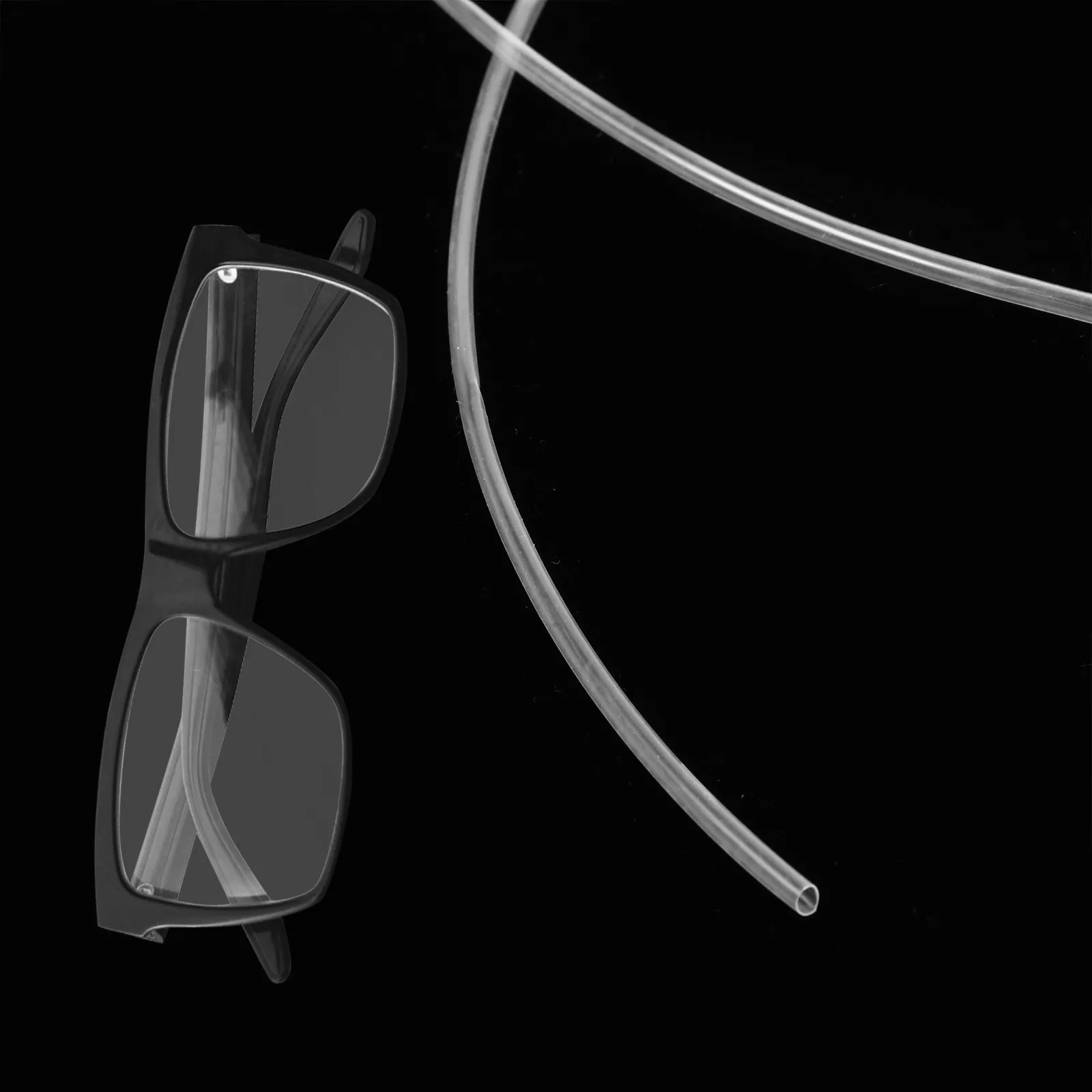 Soportes de PVC antideslizantes para patillas de gafas, para correr y deportes, accesorios para gafas, tubo termorretráctil