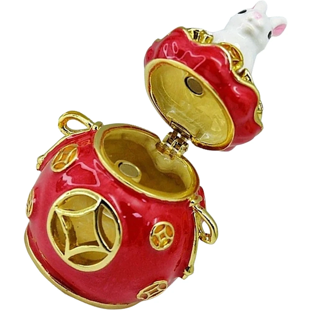 

Ornament Hinged Trinket Boxes Desktop Rabbit Decor Decorate Animal Small Jewelry Case