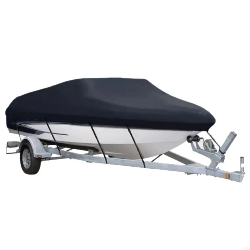 M76E Robuste Yachtabdeckung aus 210D Polyester mit V-Muster, geeignet für 11 12 13FT Boote – Detail 5