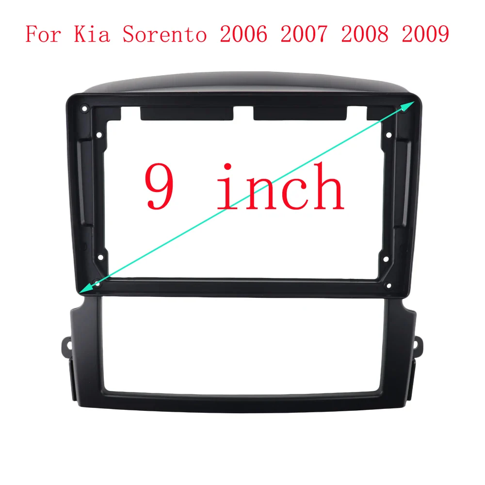 

9-дюймовые Fascias для Kia SORENTO 2006-2009, автомобильный радиоприемник, стерео GPS MP5, Android-плеер, 2 Din, головное устройство, установка панели, крышка рамы приборной панели