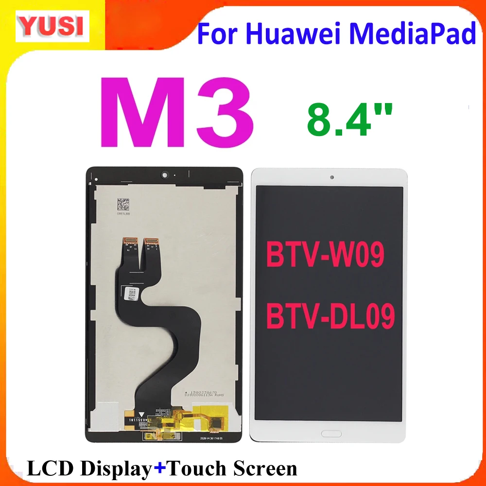 

AAA+ 8.4" LCD For Huawei MediaPad M3 BTV-W09 BTV-DL09 LCD Display Touch Screen Digitizer Assembly for Huawei MediaPad M3 8.4 LCD
