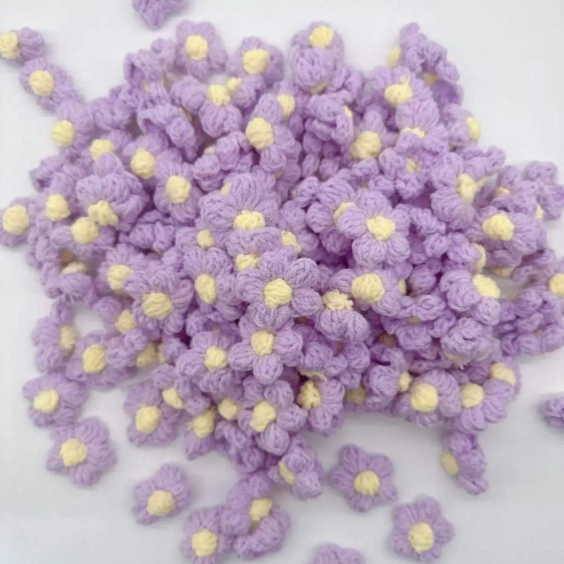 10Pcs Wolle Blume Aufkleber Für DIY Kleidung Hut Schuhe Handwerk Nähen Liefert Patches Headwear Haar Clips Decor Zubehör