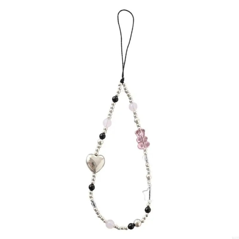 W8ED Lanyard Crystal Bead String Chain Chaints для женской девушки