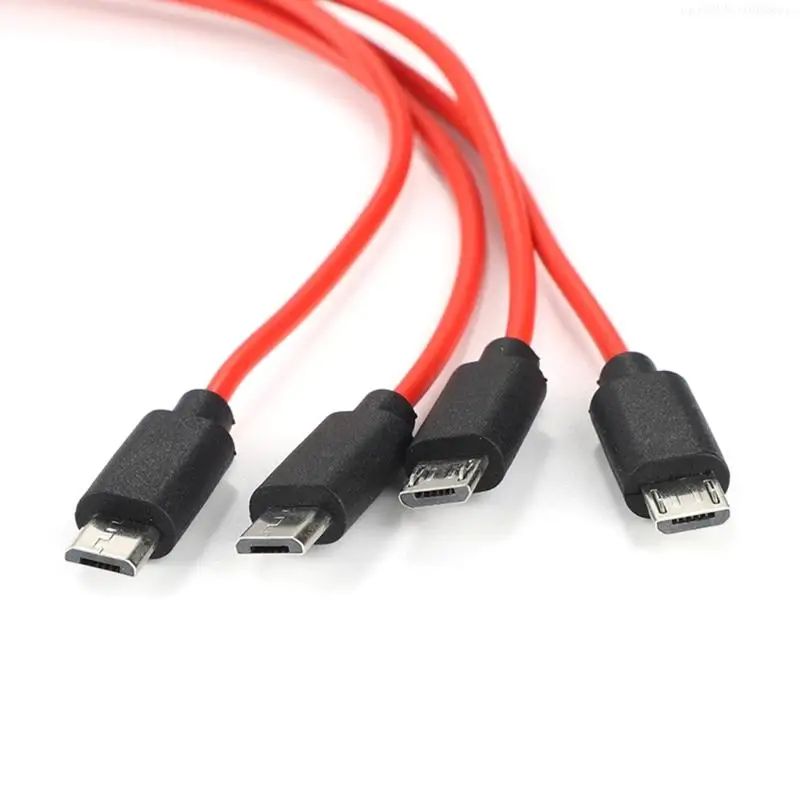 Micro USB Cable 4 in 1 Charging Cable Micro USB Adapter Cable Data Sync Micro USB Split Charging Cord For Android Phone