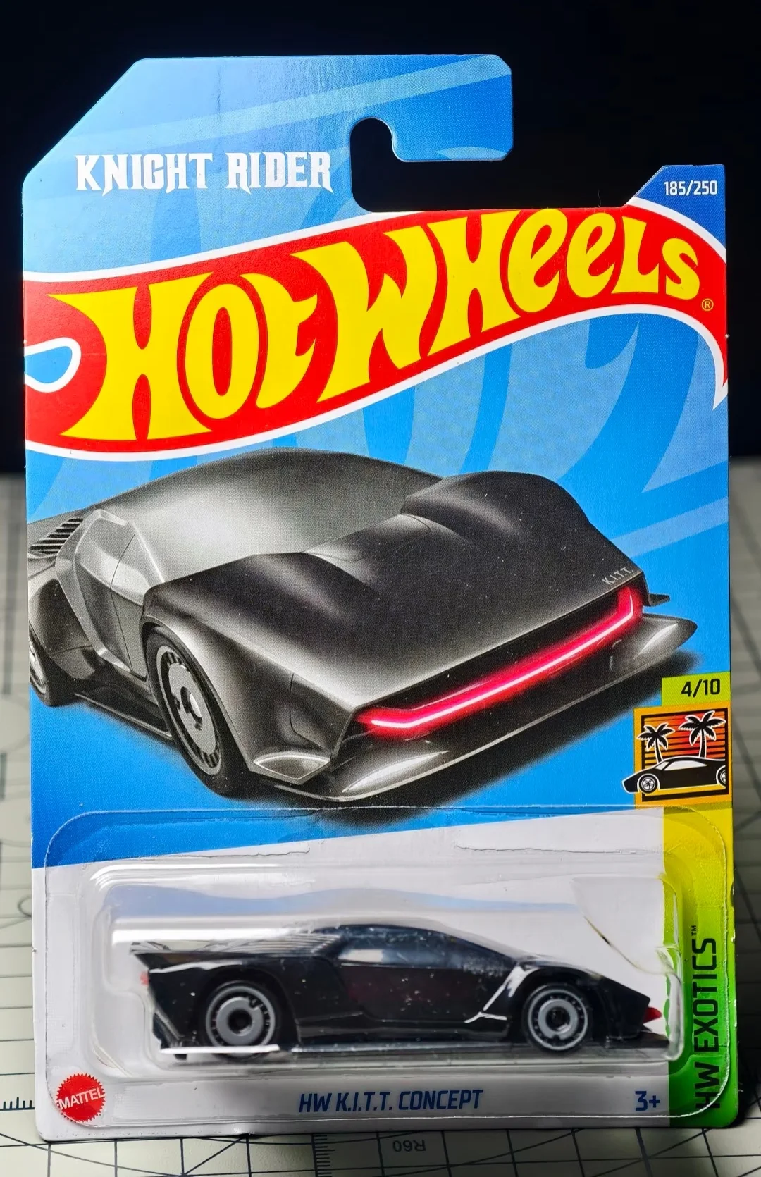 هوت ويلز نايت رايدر K.I.T.T. أسود # 83 ثقافة البوب K.I.T.T Hxd63 ريترو الترفيه K.I.T.T 1/64 دييكاست لعبة سيارة نموذجية #3