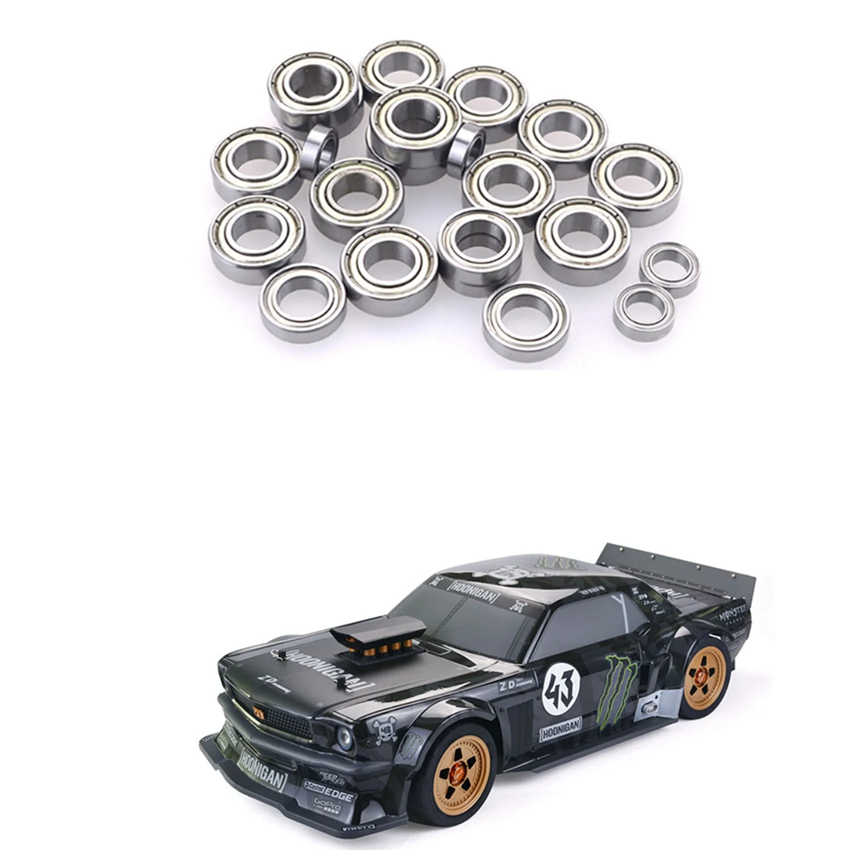 BEDW-28Pcs Metal Steel Ball Bearing 8109 For ZD Racing DBX-07 DBX07 EX-07 EX07 1/7 RC Car Upgrade Parts Spare Accessories