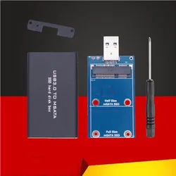 mSATA to USB 3.0 Hard Drive Enclosure Aluminum Alloy External Solid State Disk Box mSATA Case Adapter for 30*30 50*30 mSATA SSD