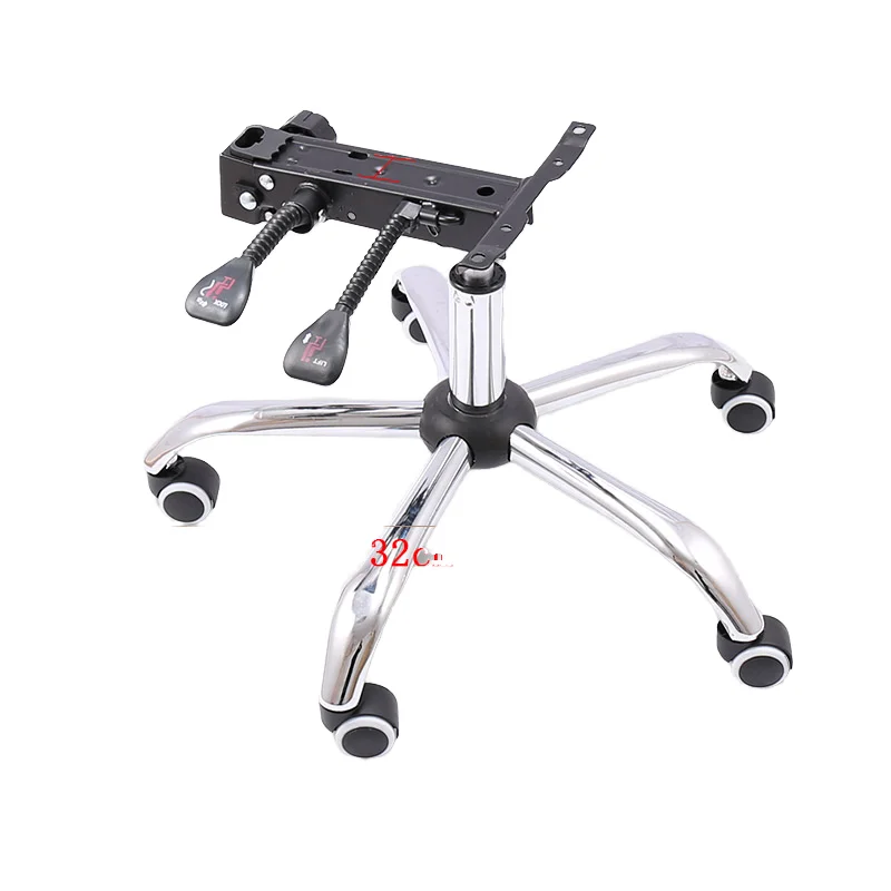 Modern Style Revolving Black Iron Painted Swivel Chair Wheel Base Furniture Accessories Office Chair Components
