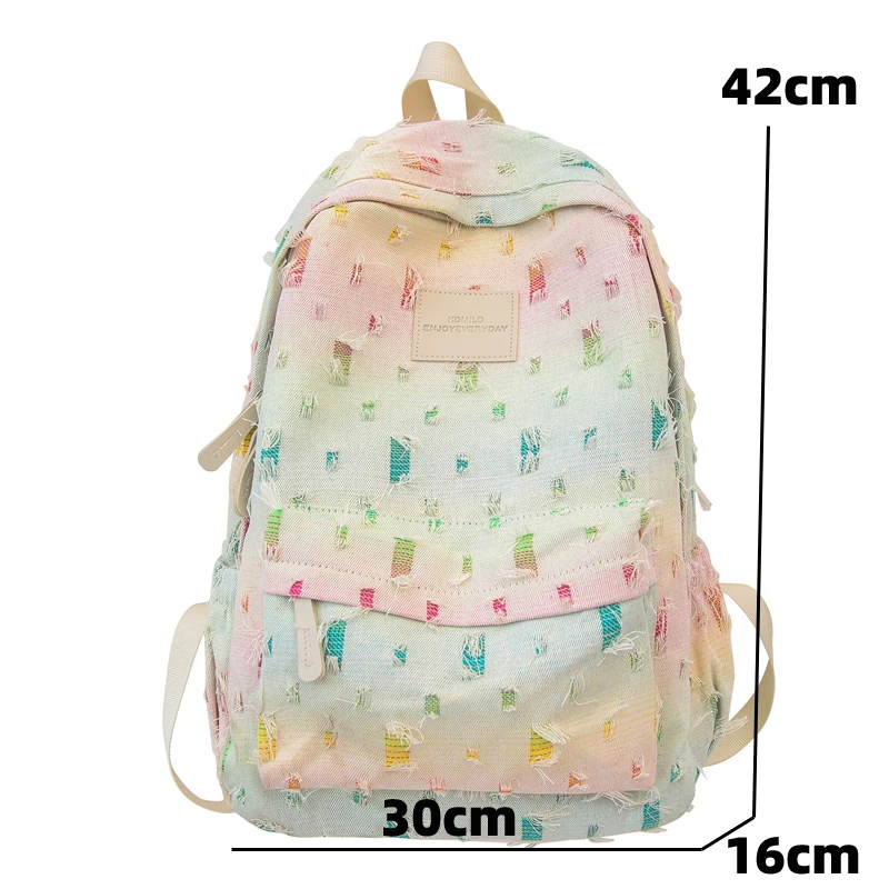 Fashion Woman Backpack Schoolbag For Teenage Girls Female College Students Lady Casual Book Bags Large Capacity Travel Backpack