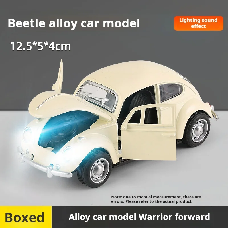 1:326 Legering Klassieke Auto Model Geluid en Licht Kinderen Speelgoed Auto Ornamenten Pull-Back Auto Model Jongen Speelgoed gegoten Educatief Speelgoed