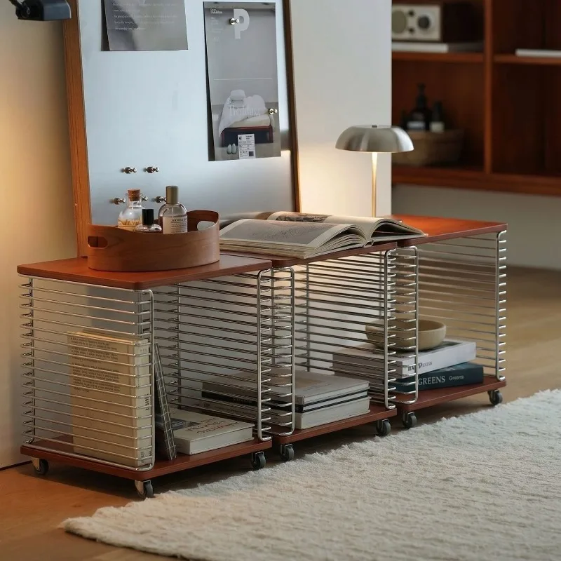 side table modular storage bookshelf, ocean board shelf, high-end coffee table c