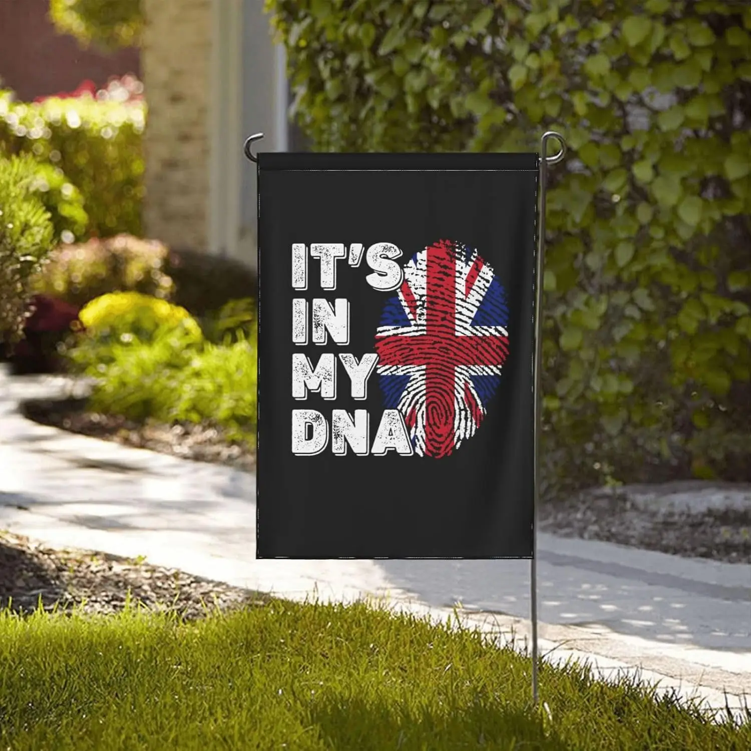 United Kingdom England British Flag Great Britain Is In My Dna Double-Sided Printed Garden Flag Lightweight Decorative Outdo ZZM